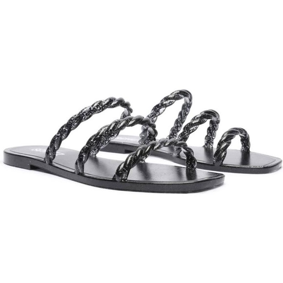schutz diana braided jelly sandals